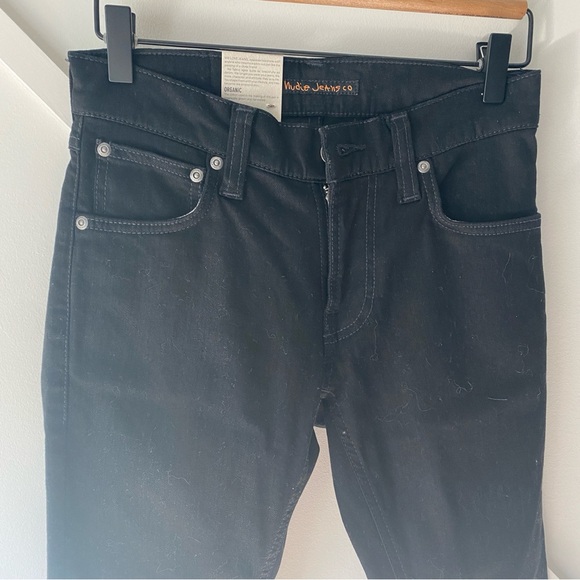 Nudie Tight Terry Slim Jeans  in Deep Black - 26 - Picture 4 of 13